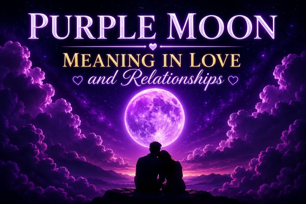 Purple Moon Meaning in Love and Relationships